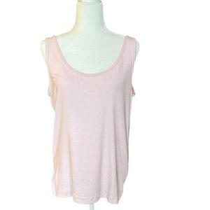 Eddie Bauer Vintage Ribbed Tank Tee Light Powdery Pink